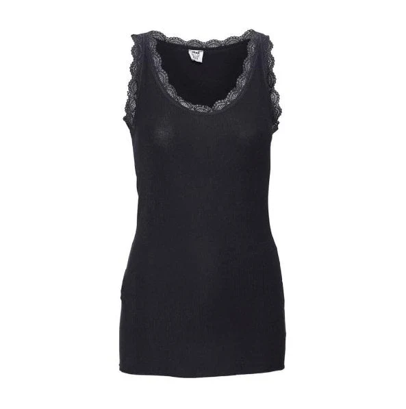Topp med spets - Daily Black