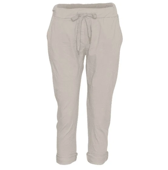 Byxor COMFY – Beige babyvelour – One Size
