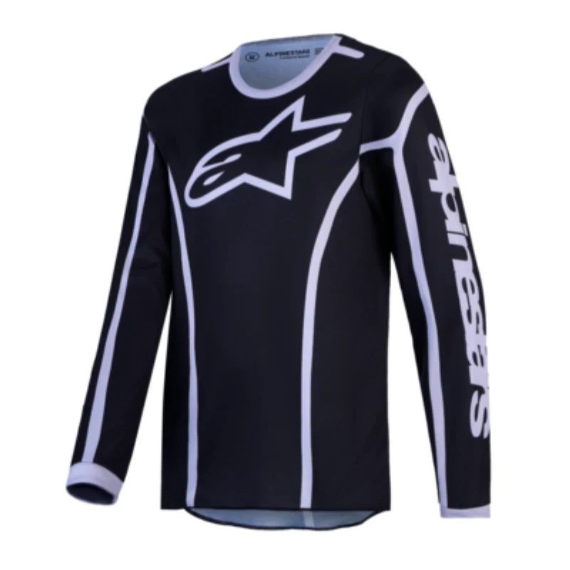 Alpinestars 2027 Youth Fluid Apex V2 Jersey Black/Silver