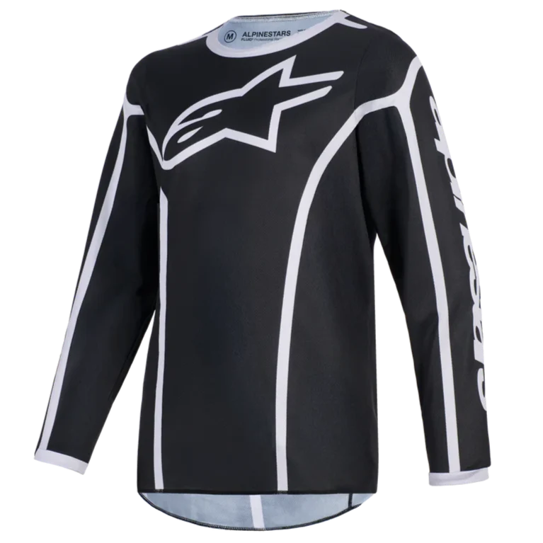 Alpinestars 2026 Youth Fluid Apex Jersey Black/Gray