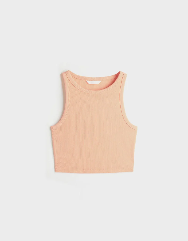 Cropped Fit Top - Orange