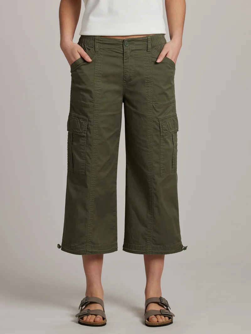 Faye Cinched Cropped Cargo Pant