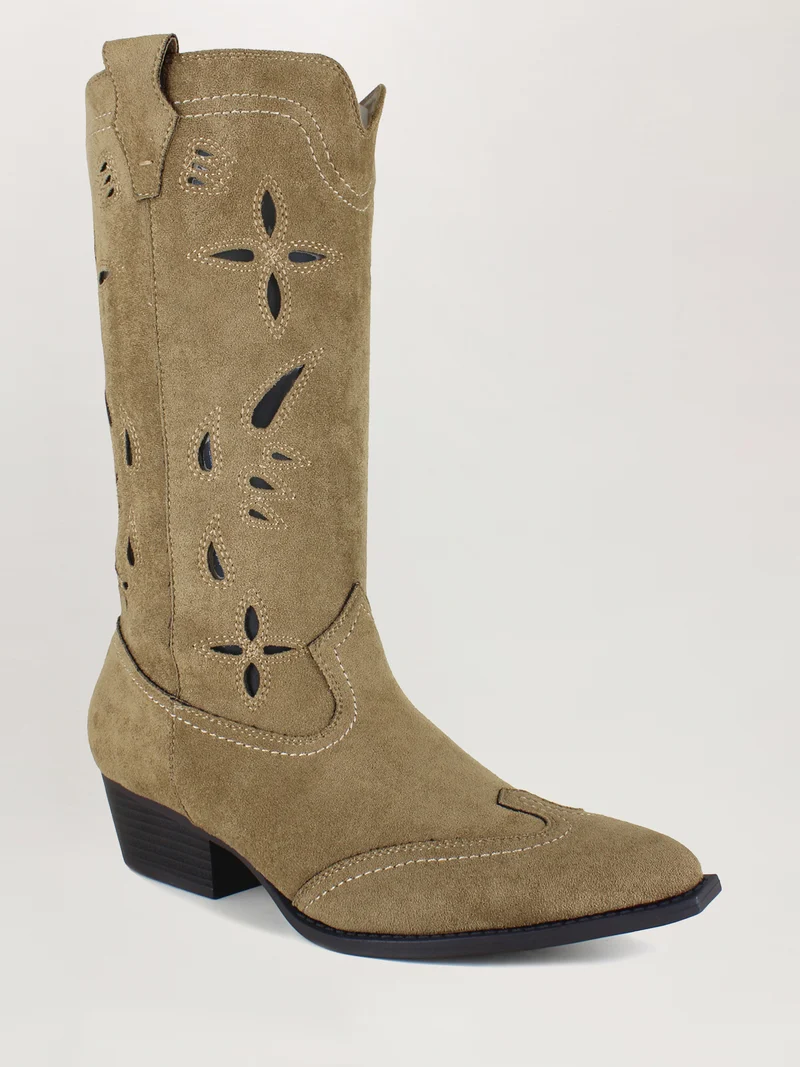 Ora Faux Suede Western Boot