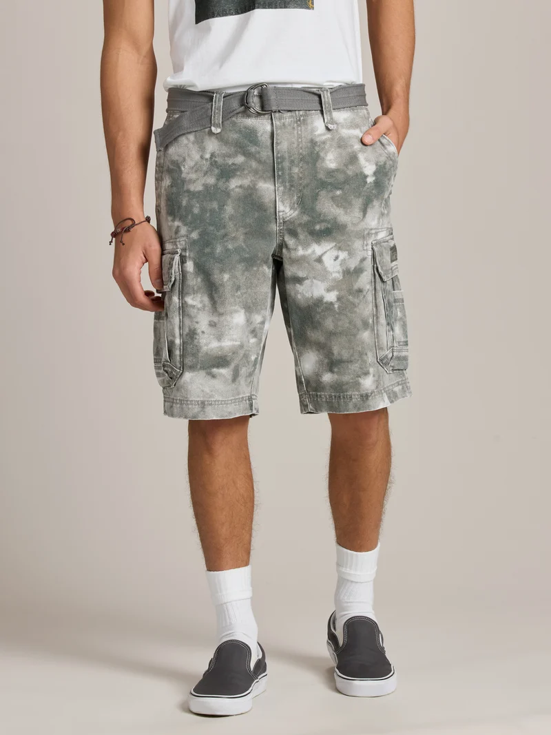 Survivor Mens Belted Cargo Shorts