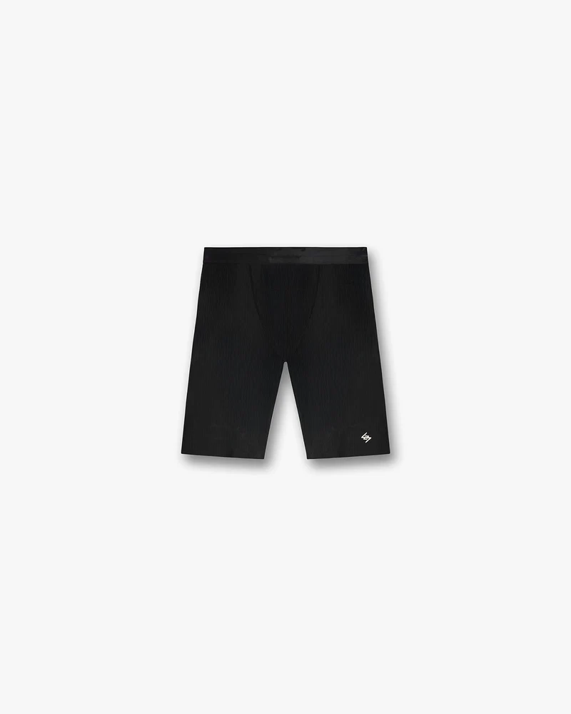 247 Ribbed Half Tight - Jet Black