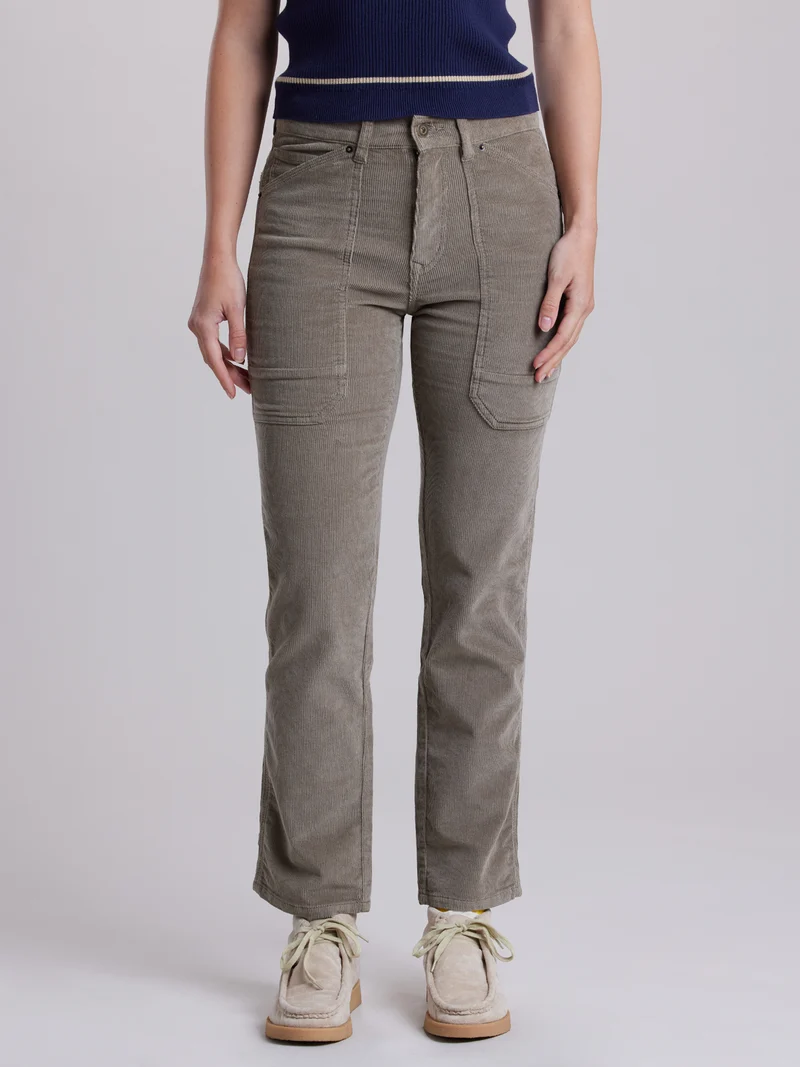 Hollyn Slim Straight Corduroy Pant
