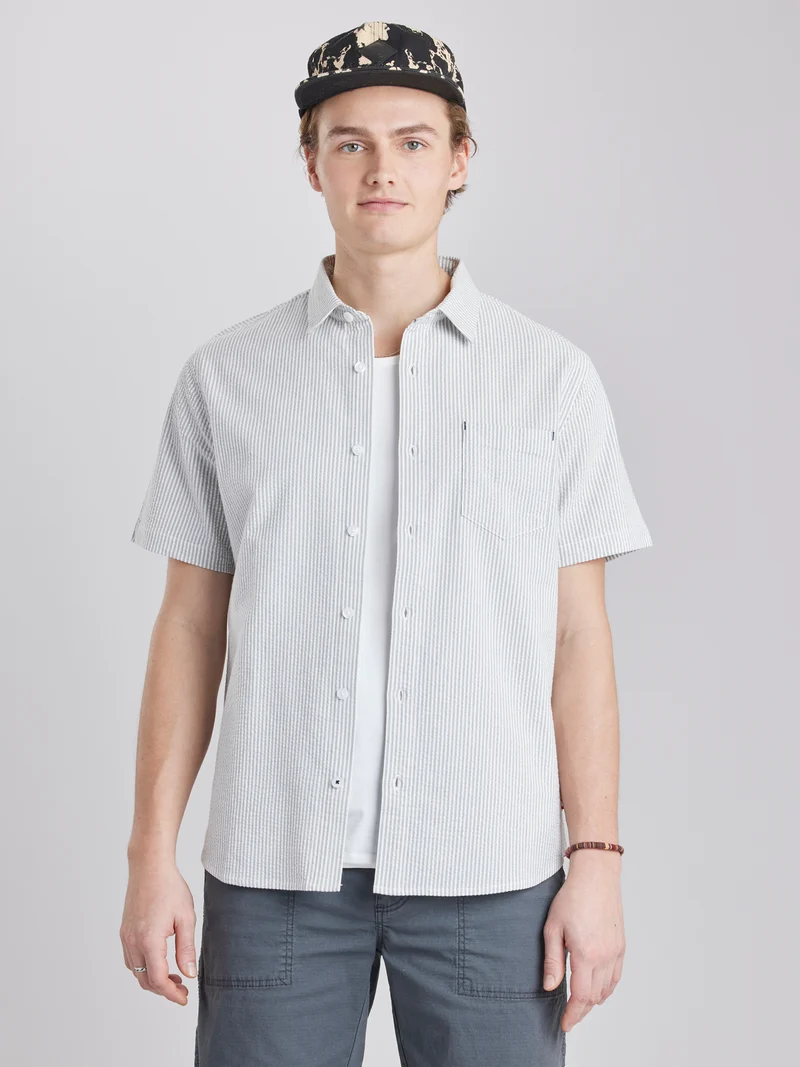 Terrance Seersucker Button-Up Shirt