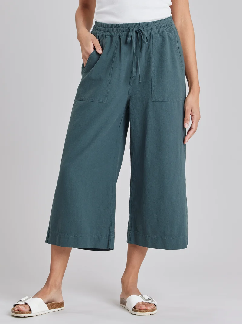 Dennie Solid Gauze Crop