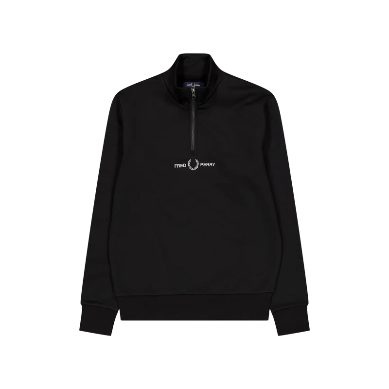 Fred Perry Embroid Half Zip Sweat 102