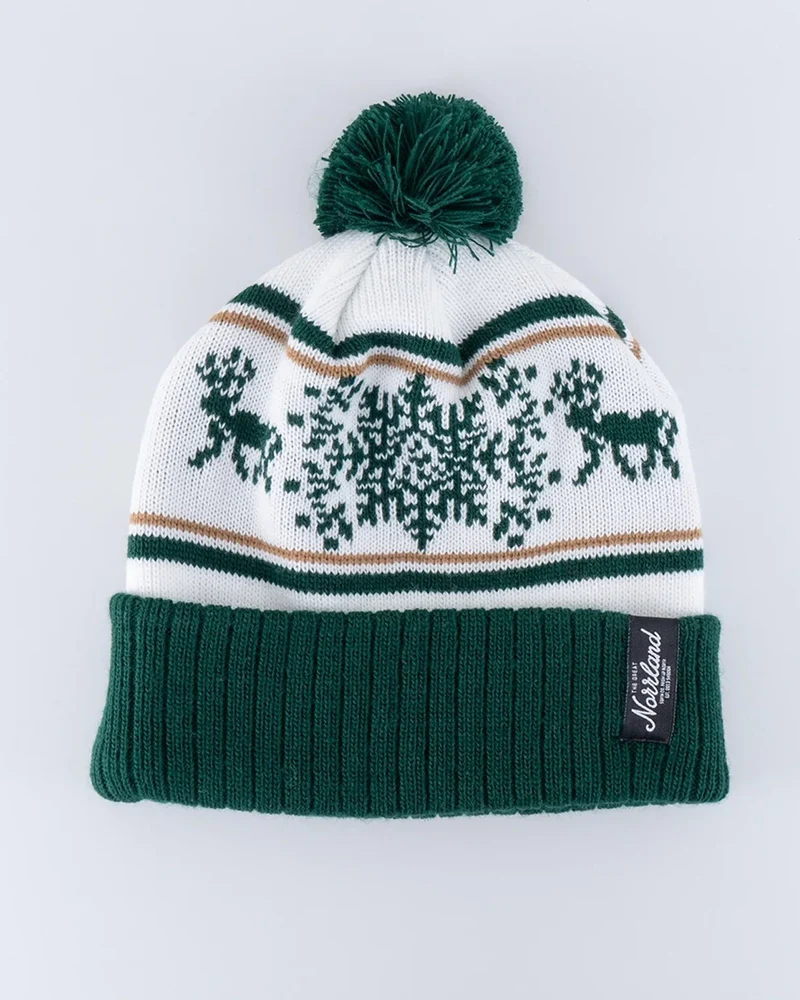 Snowflake Pom Pom Mössa