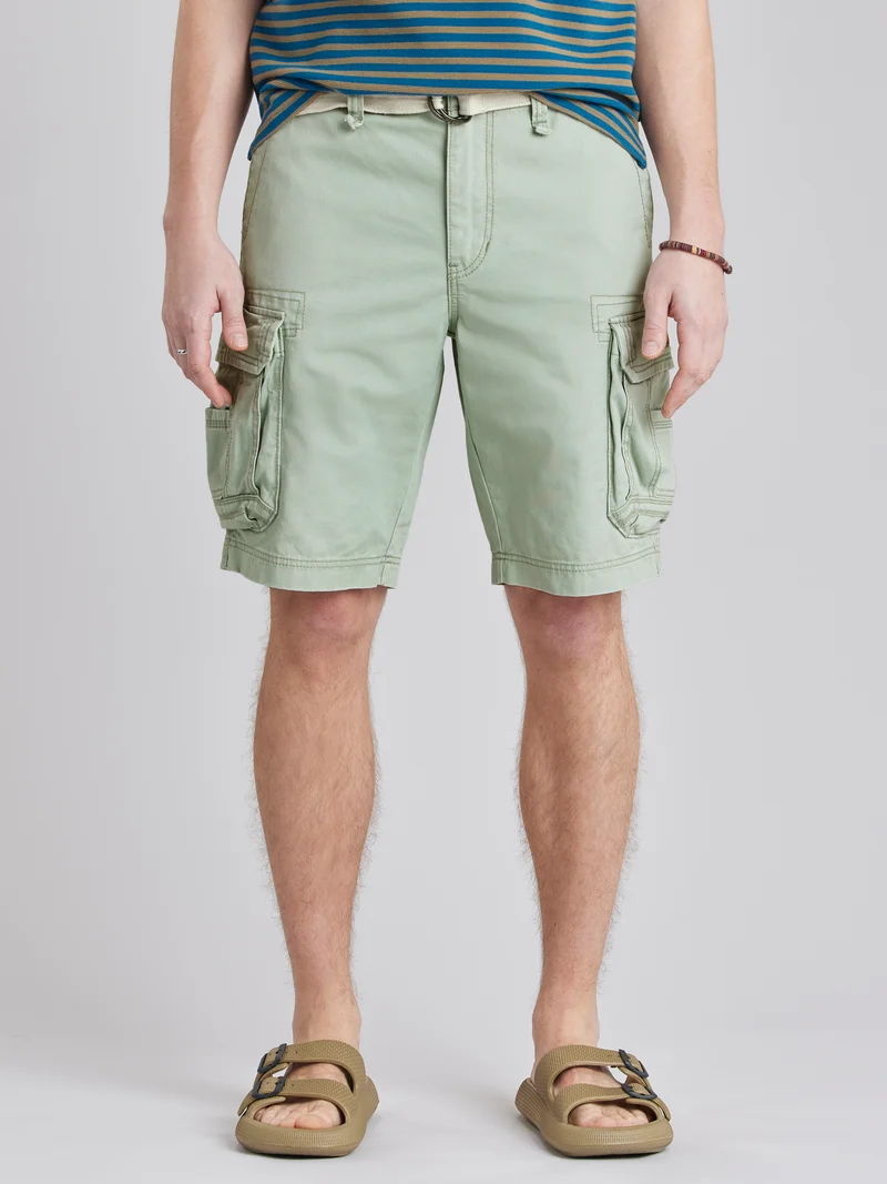 Survivor Mens Belted Cargo Shorts