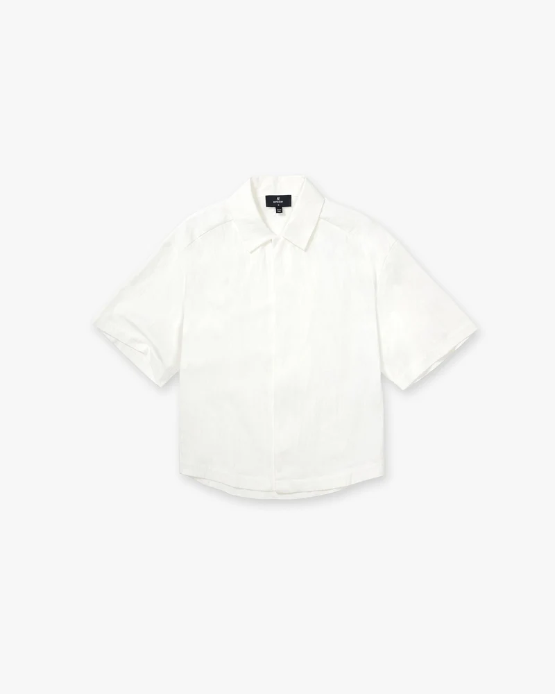 Initial Short Sleeve Shirt - Flat White