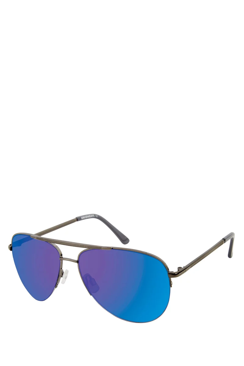 Gunmetal Aviator Sunglasses