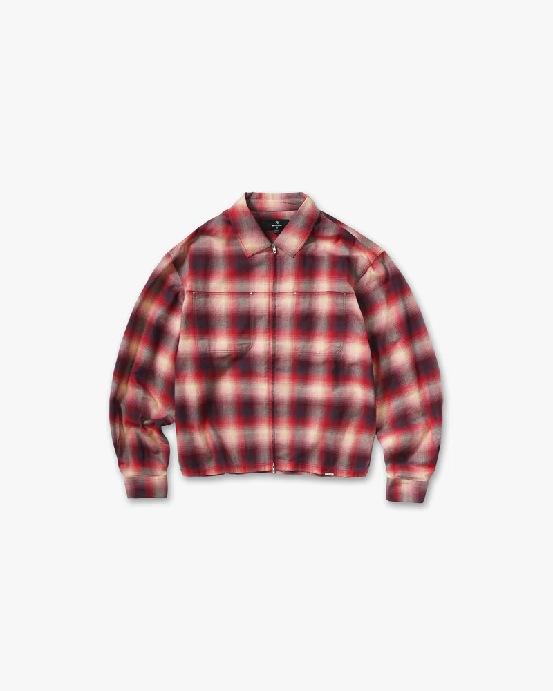 Sunset Flannel - Racing Red