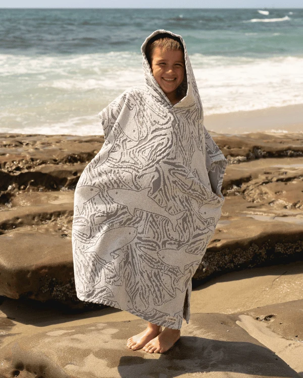 Sharks Hooded Poncho Youth