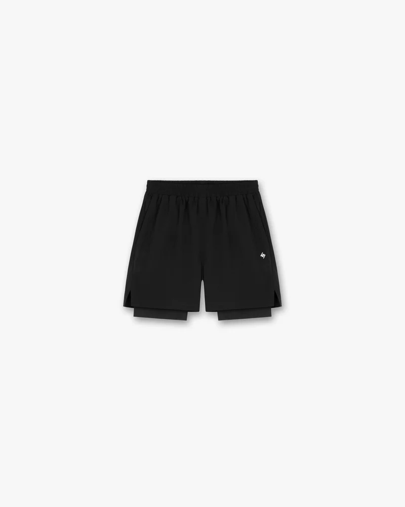 Team 247 2-In-1 Shorts - Black
