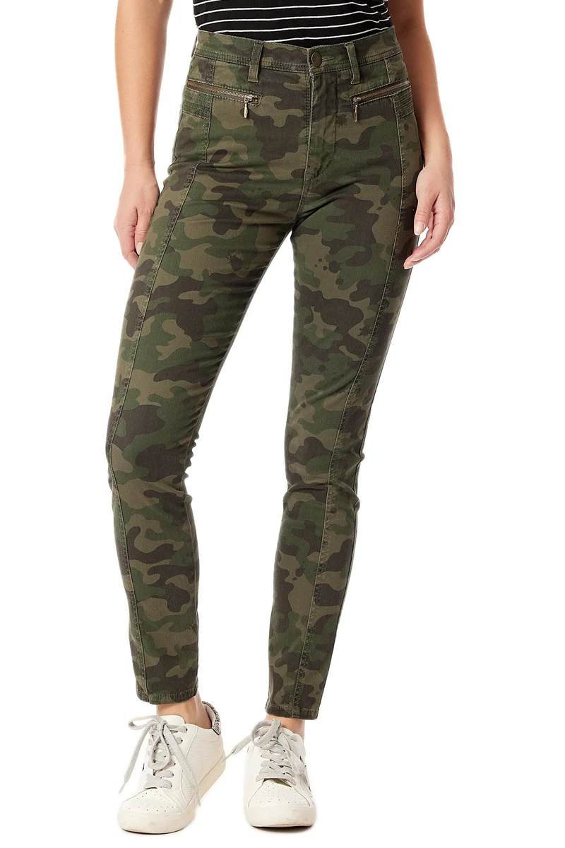Caryl Moto Camo Skinny Pant