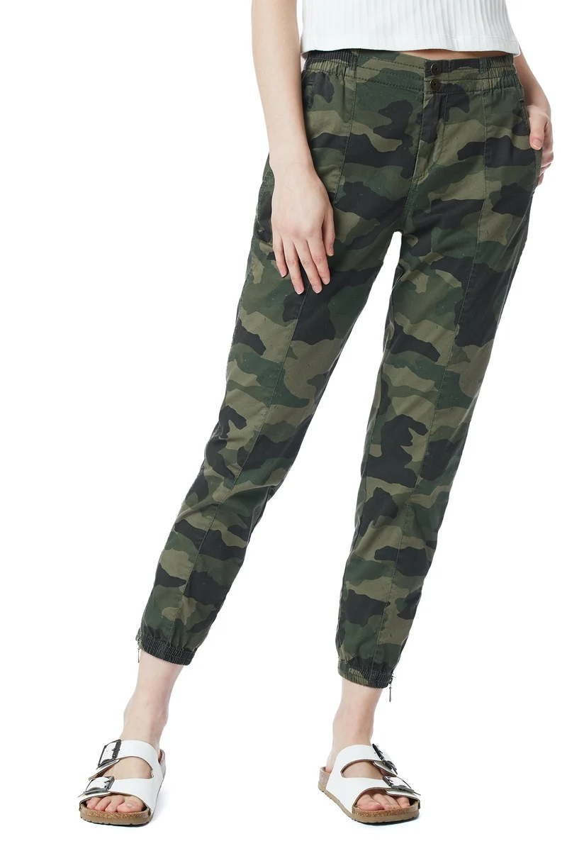 Carmella Camo Zip Hem Jogger