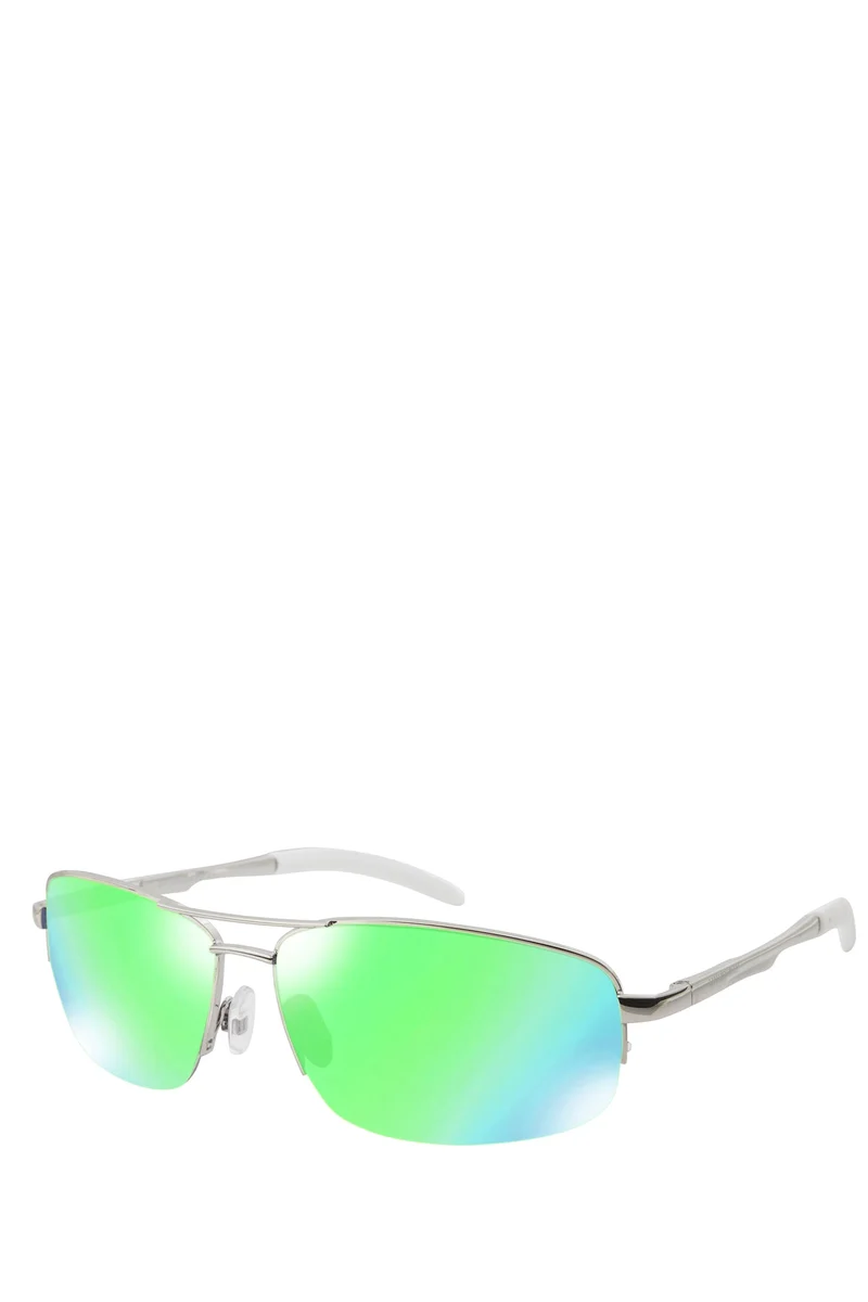 Silver Rectangle Sunglasses