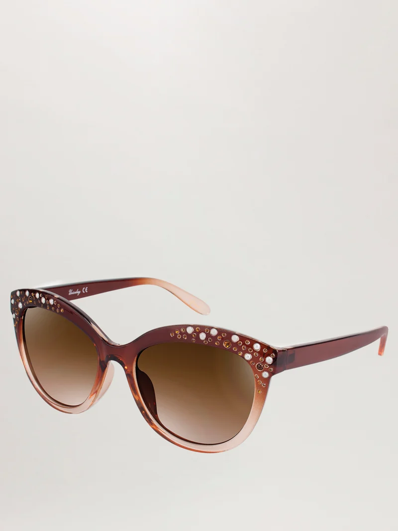 Sparkling Rhinestone Cat Eye Sunglasses