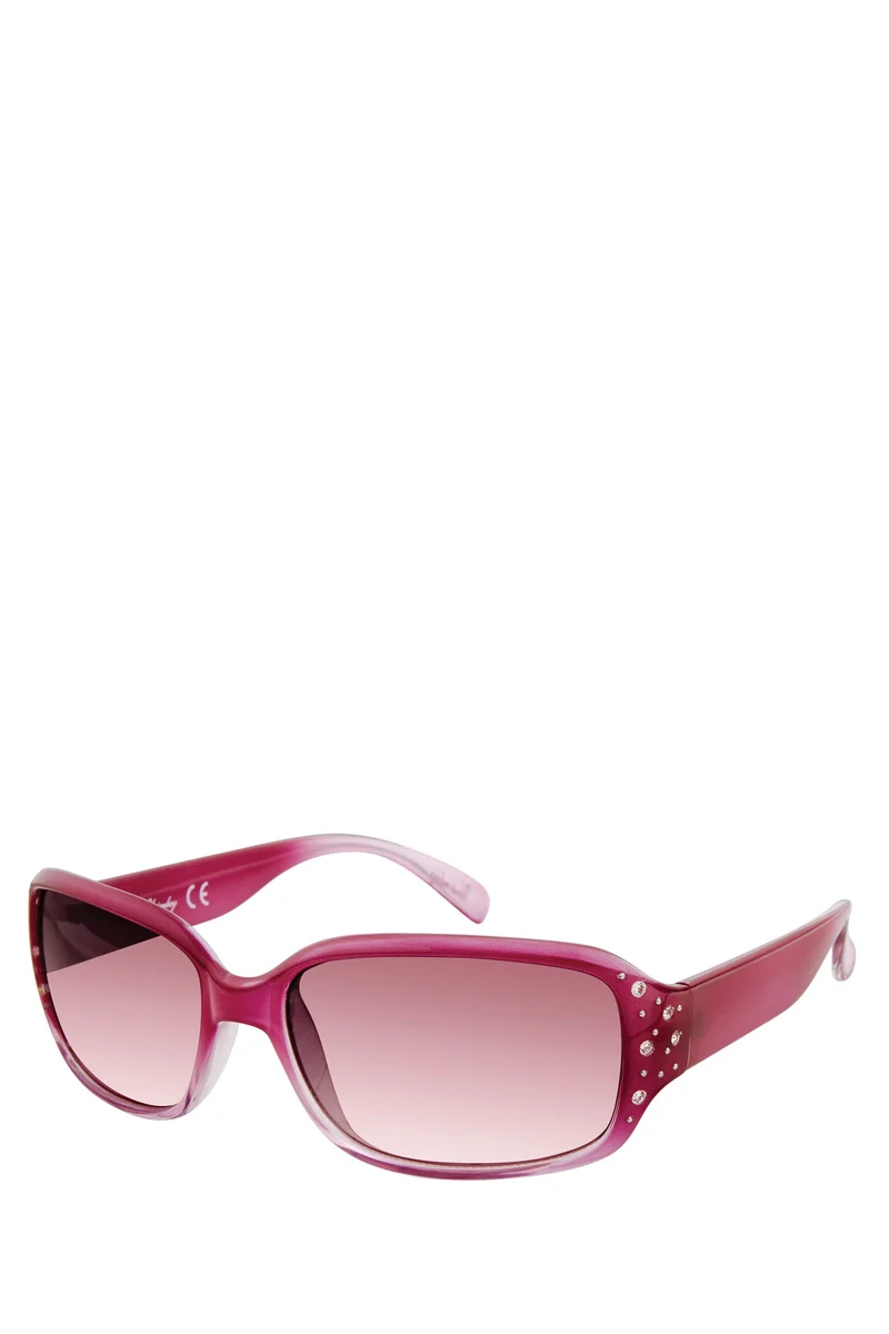 Purple Crystal Wrap Sunglasses