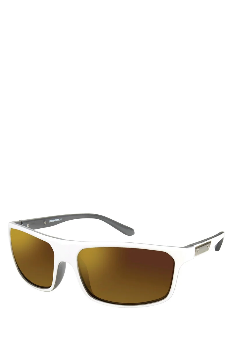 Sporty White Wrap Sunglasses