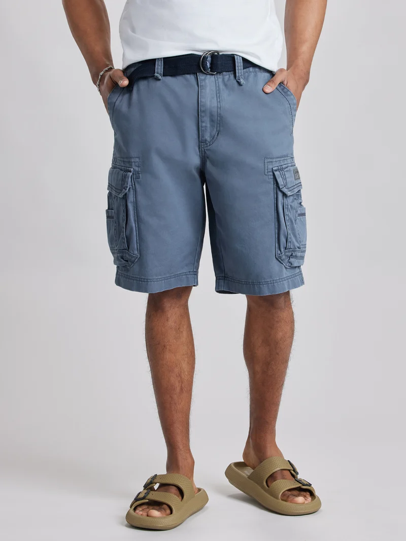 Survivor Mens Belted Cargo Shorts