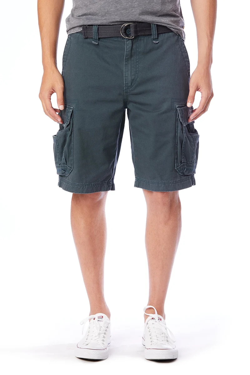 Survivor Mens Belted Cargo Shorts