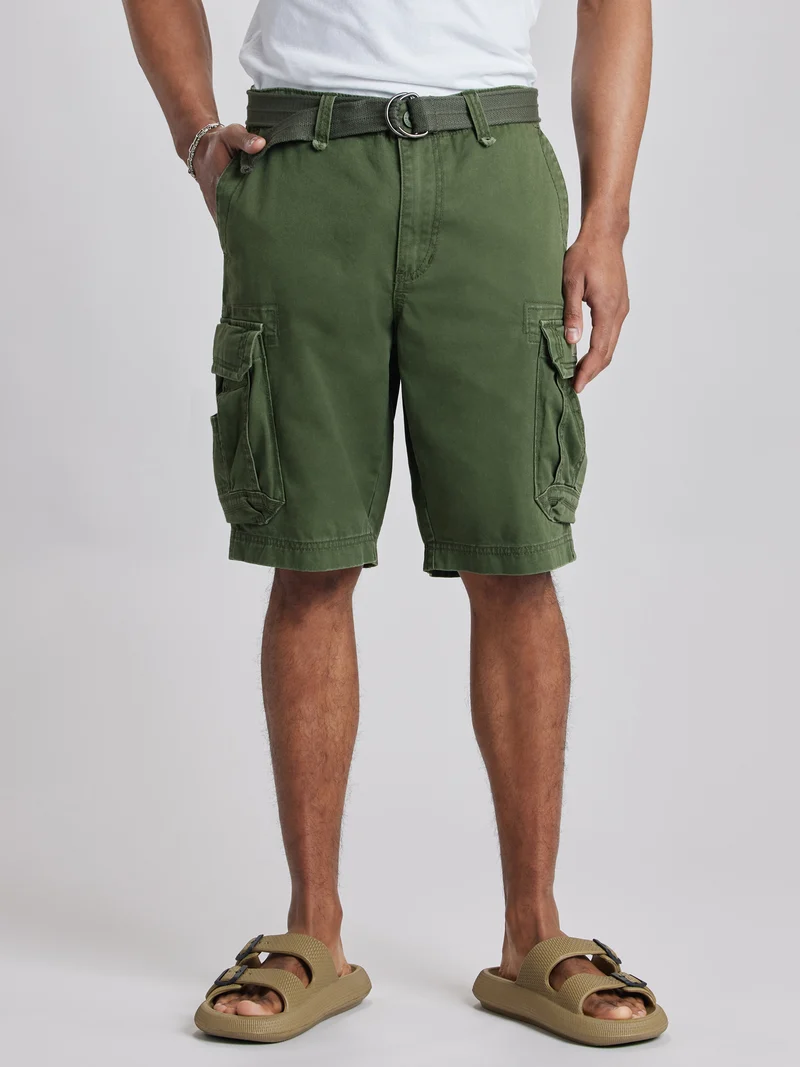Survivor Mens Belted Cargo Shorts