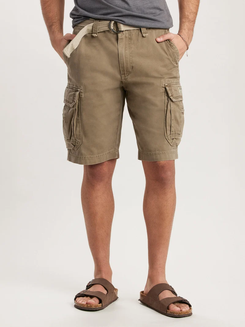 Survivor Mens Belted Cargo Shorts