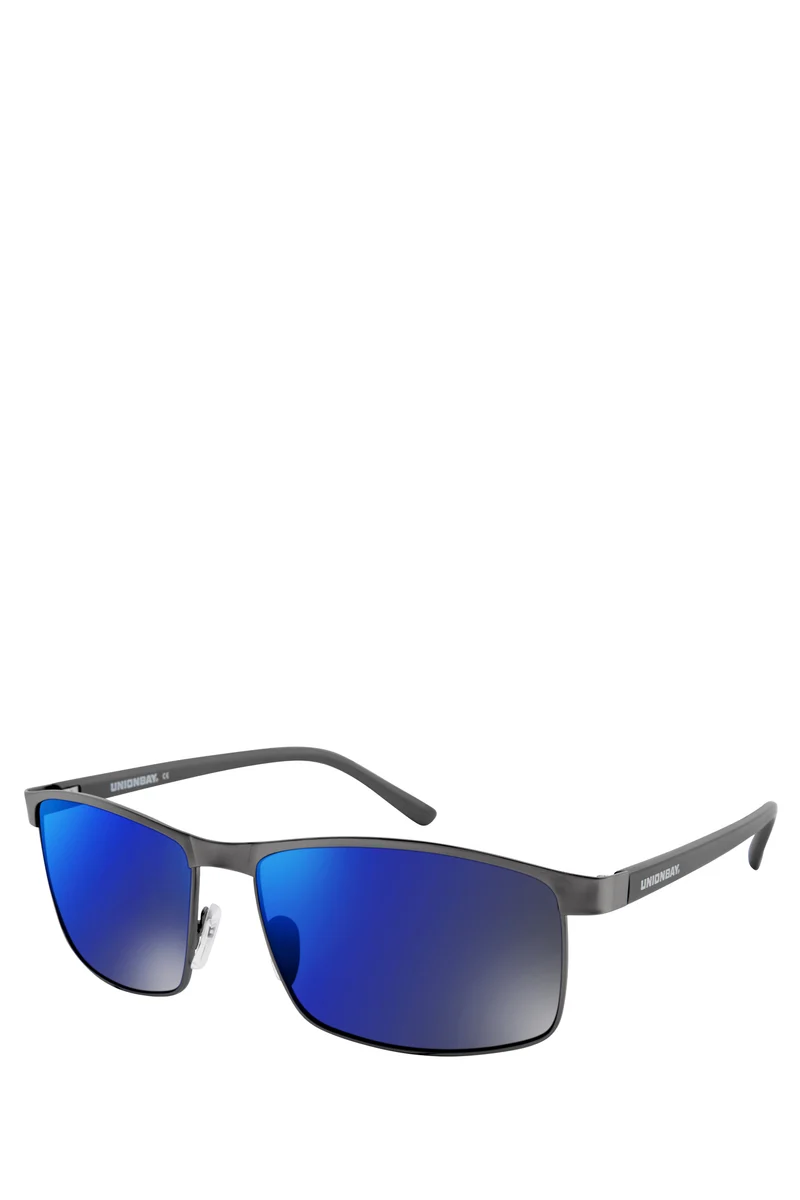 Gunmetal Black Rectangle Sunglasses