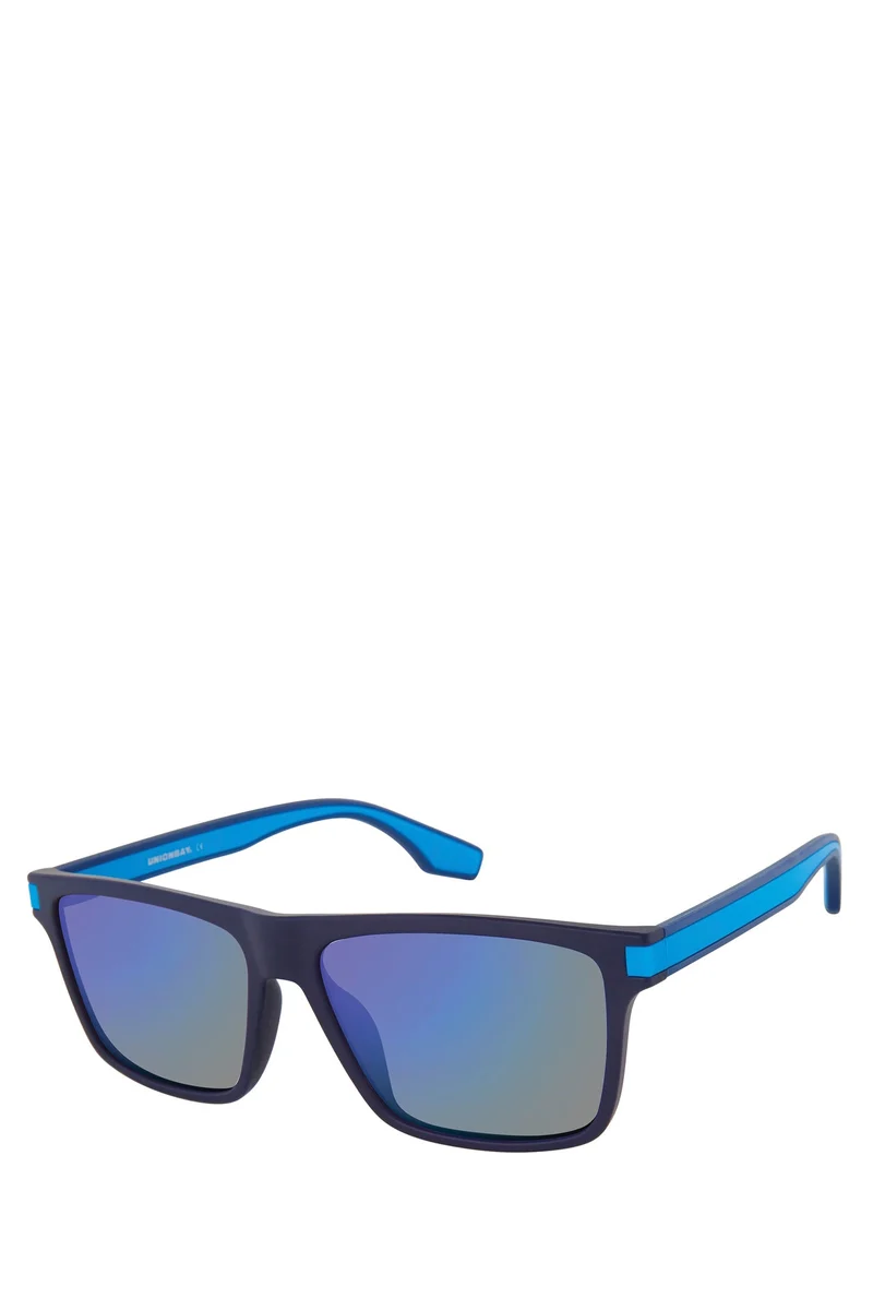 Blue Tinted Rectangle Sunglasses