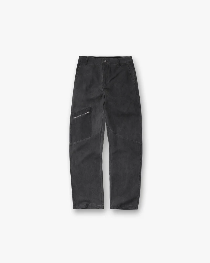 Cotton Workwear Pant - Washed Black