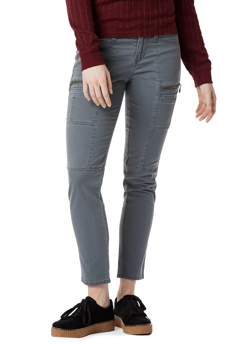 Claire Skinny Zip Cargo Pant (Reg and Plus Size)