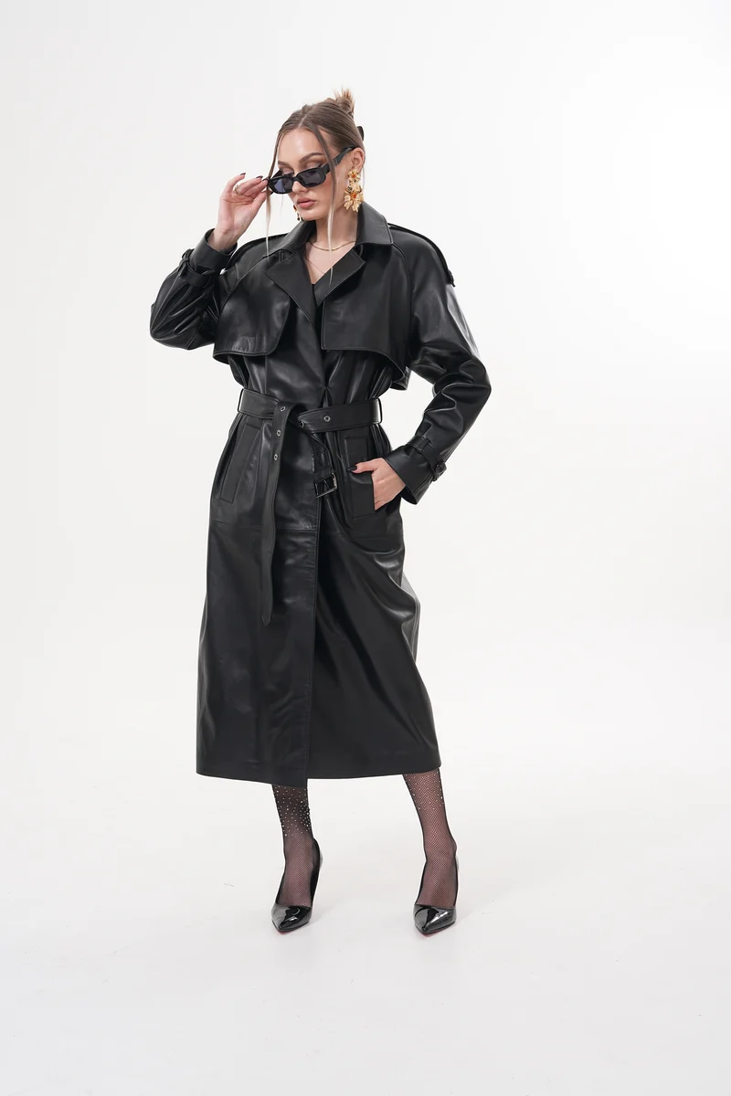 The Raven Black Leather Women Jacket