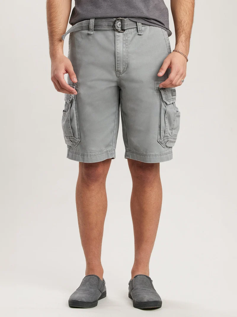 Survivor Mens Belted Cargo Shorts