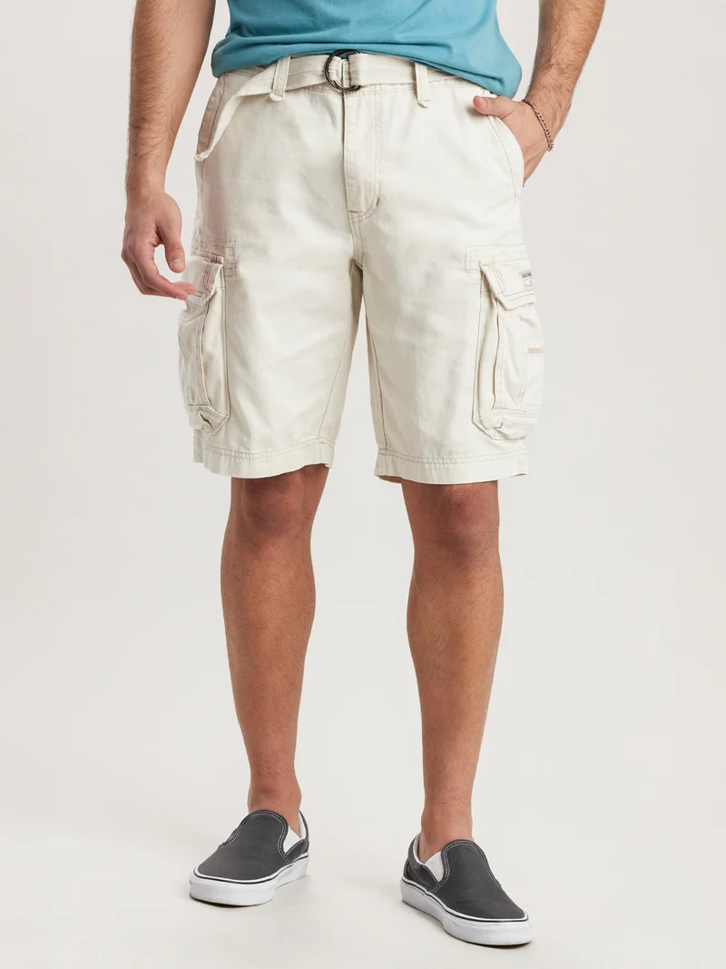 Survivor Mens Belted Cargo Shorts