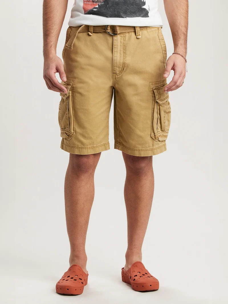 Survivor Mens Belted Cargo Shorts
