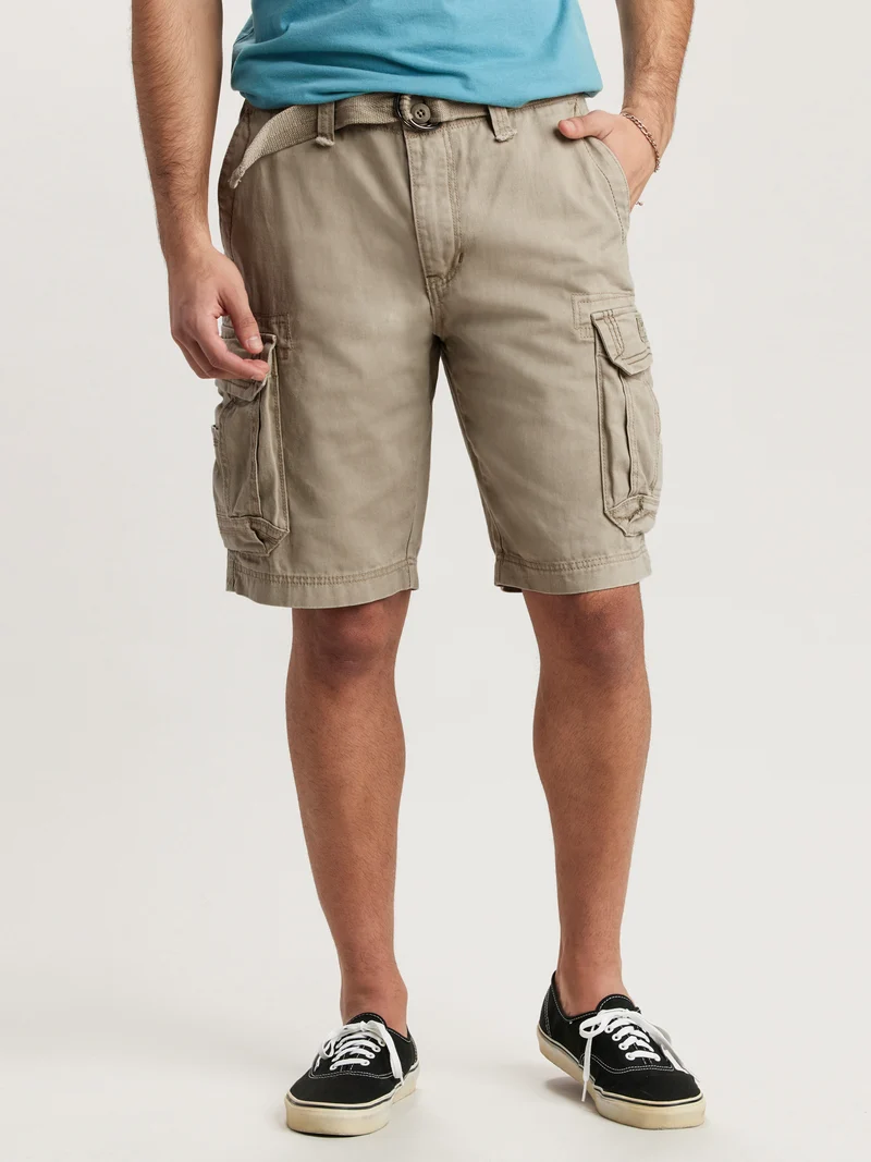 Survivor Mens Belted Cargo Shorts