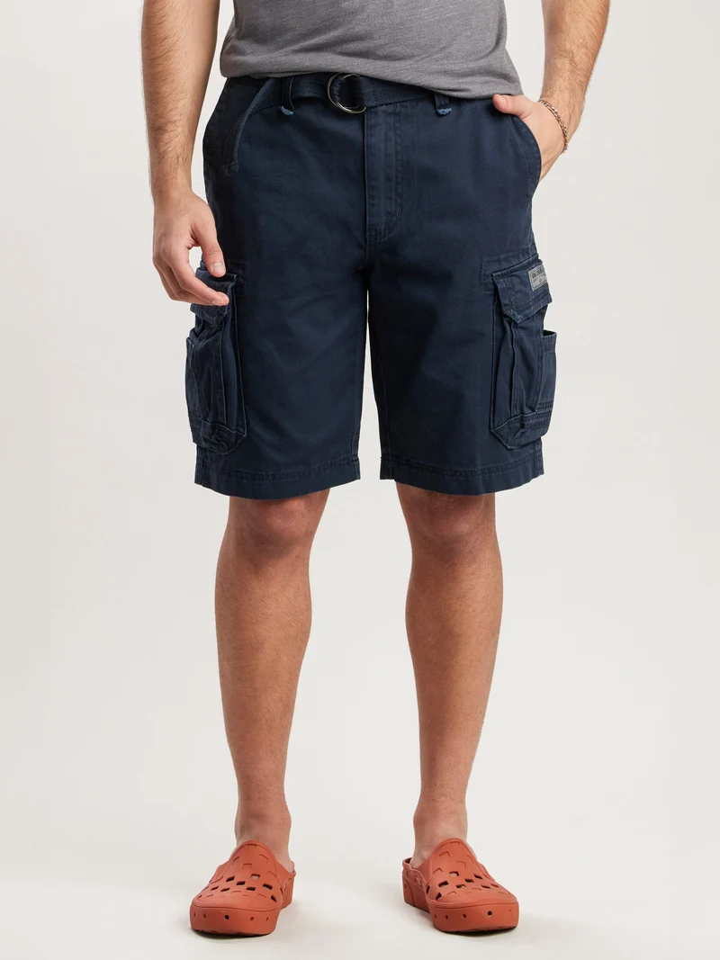 Survivor Mens Belted Cargo Shorts