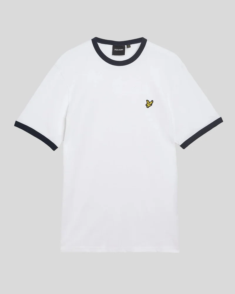 Ringer Cotton Crew Neck T-Shirt