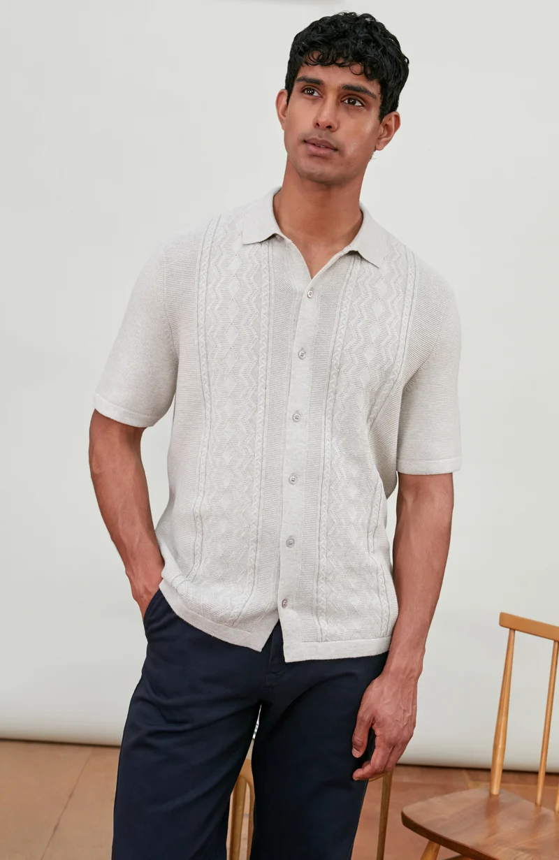 Mens Midweight Cotton Fishermans Shirt