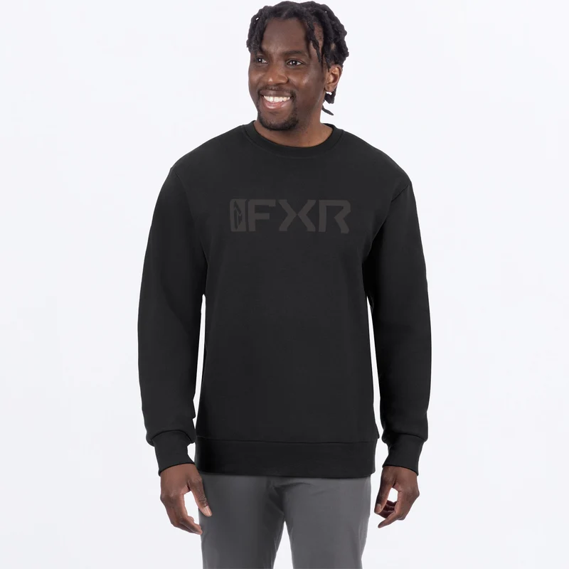 Men's Mitered Cotton Crewneck Sweatshirt