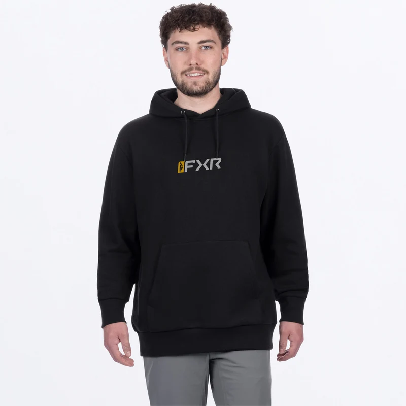 Men's Mitered Cotton Pullover Hoodie