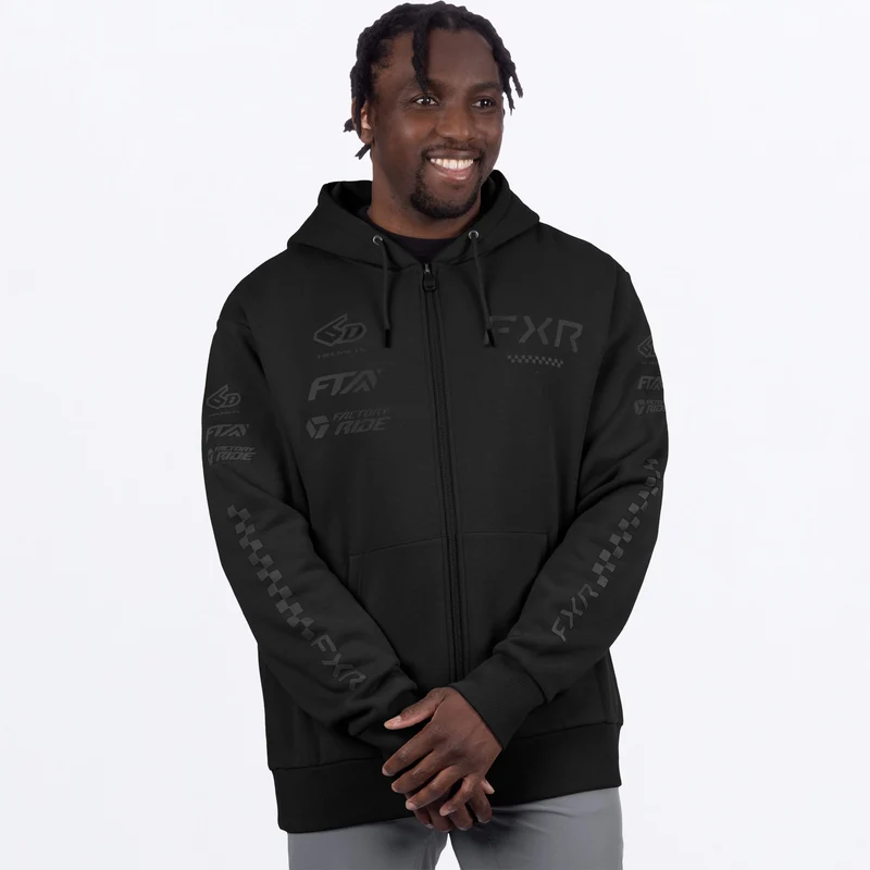 Men's Stack Cotton Zip Up Hoodie