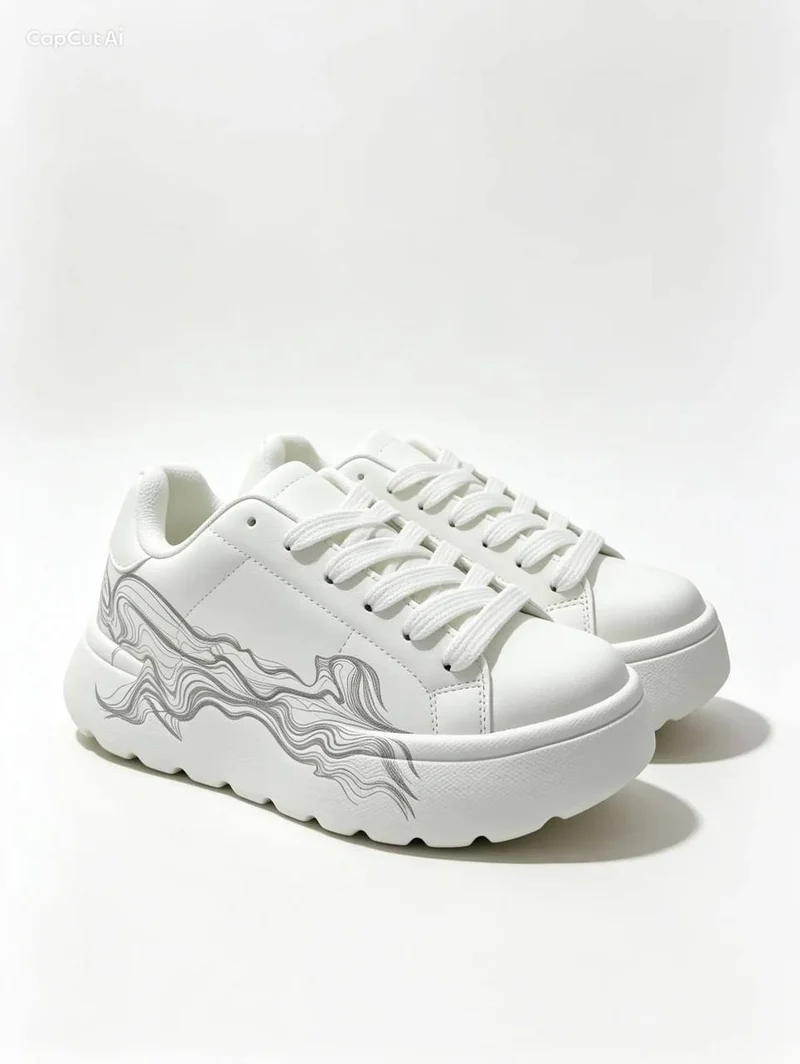 Zara Zigzag White