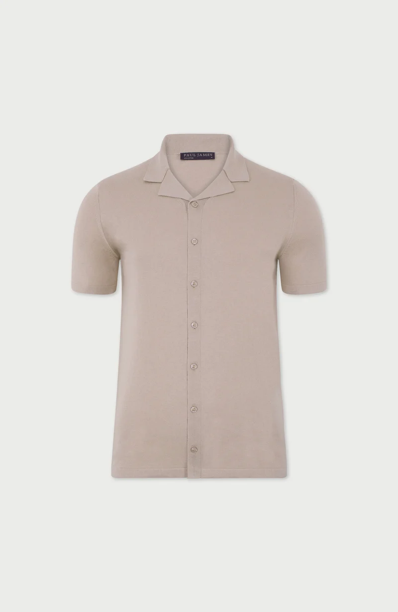 Mens Ultra Fine Cotton Cuban Collar Shirt