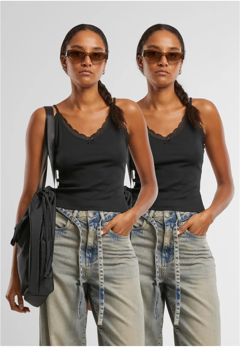 UC V-Neck Lace Top 2-Pack