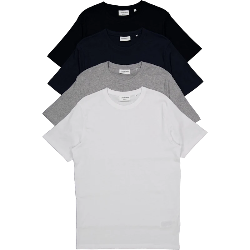 Cotton T-shirts 4-pack Multi