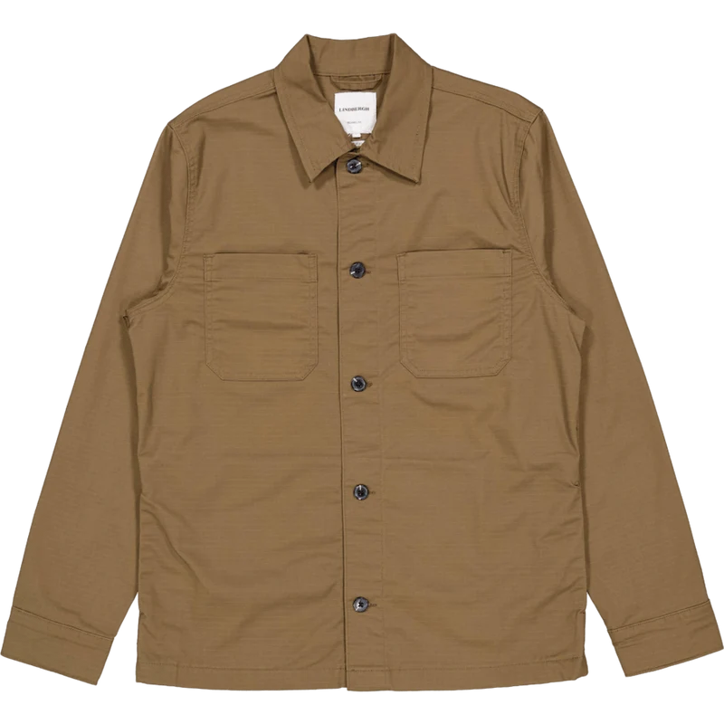 Rip Stop Overshirt Brown